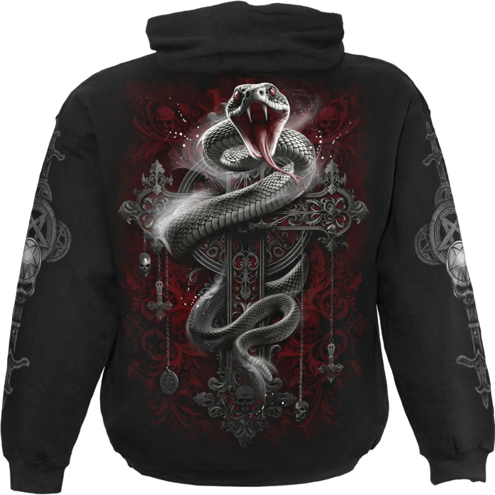 Spiral - Gothic Serpent Hoodie - Black